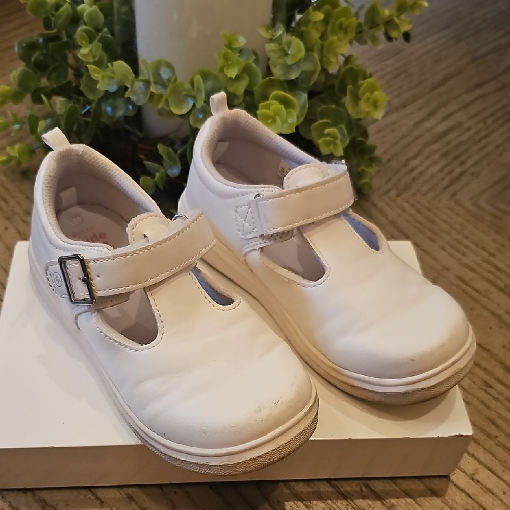 Stride Rite Mary Jane White Shoes Size 12